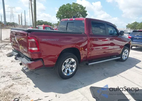 2021 Ram 1500 Big Horn 4X4 5'7 Box из США, поврежденный, VIN 1C6SRFFT6MN533571